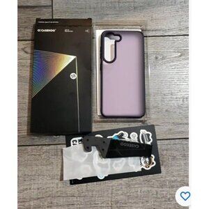 CASEKOO Matte Purple Phone Slim Case for Samsung Galaxy S23 6.1" With Stand New